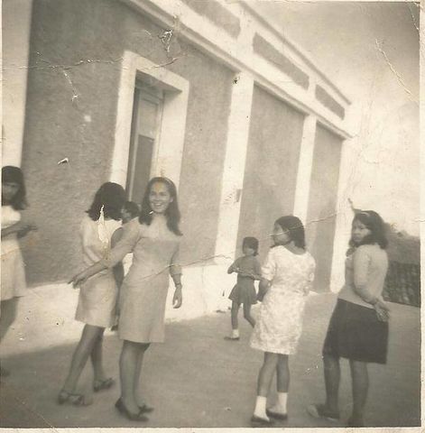 Casa Cural Santa Catalina de Alejandria, año 1969, en la foto Aura Mercedes Castilla Sanchez, Maria Esther Castilla Sanchez